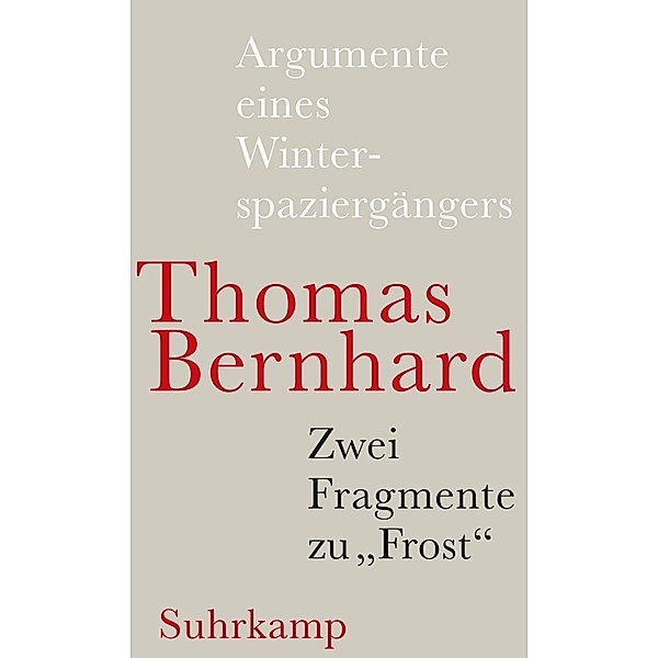 Argumente eines Winterspaziergängers, Thomas Bernhard