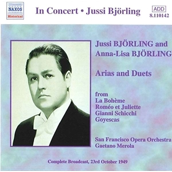 Arien Und Duette, Jussi Björling, Anna-L Björling