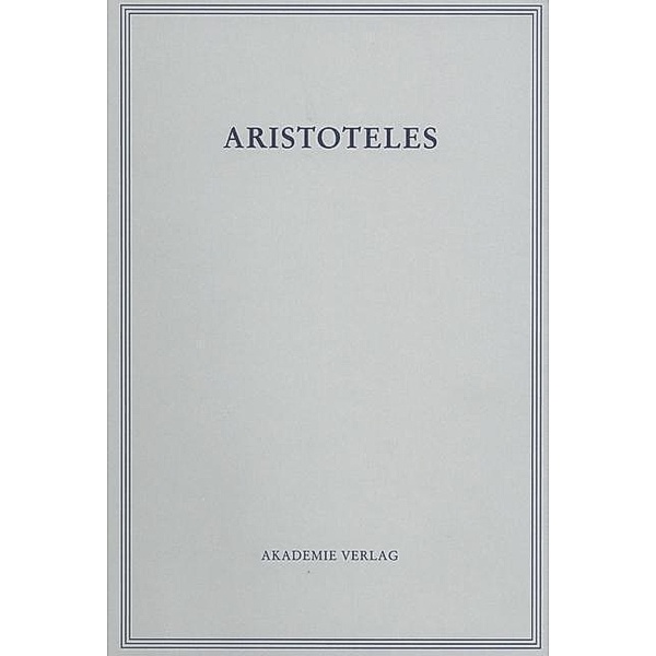 Aristoteles. Über die Seele, Aristoteles