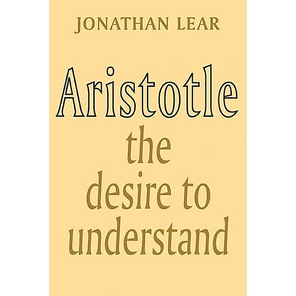 Aristotle, Jonathan Lear