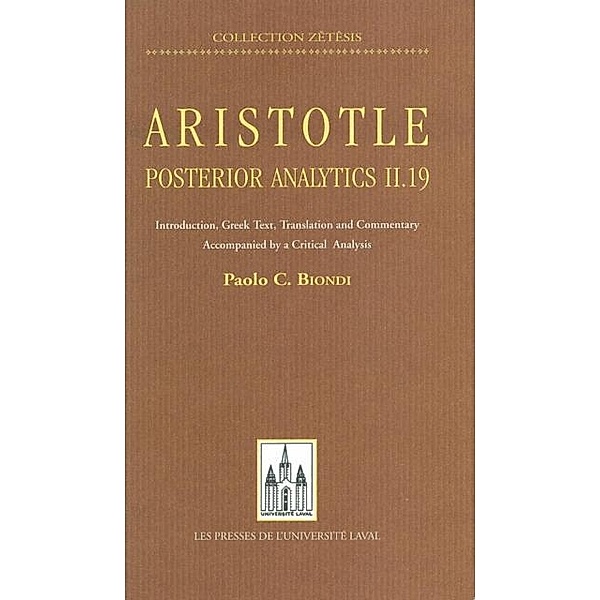 Aristotle: posterior analytics..., Paulo C. Biomdi Paulo C. Biomdi