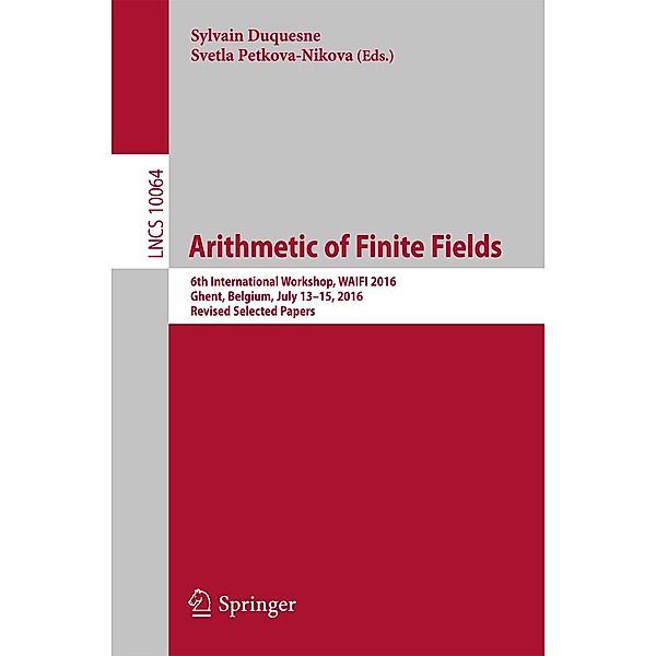 Arithmetic of Finite Fields / Lecture Notes in Computer Science Bd.10064