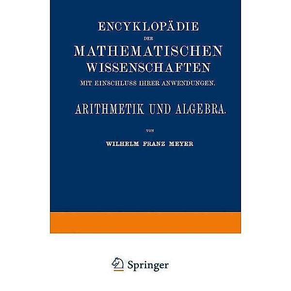 Arithmetik und Algebra, Wilhelm Franz Meyer
