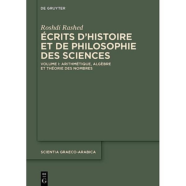 Arithmétique, Algèbre et Théorie des Nombres, Roshdi Rashed