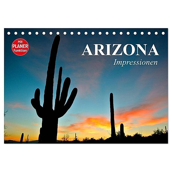 Arizona. Impressionen (Tischkalender 2024 DIN A5 quer), CALVENDO Monatskalender, Elisabeth Stanzer