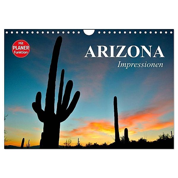 Arizona. Impressionen (Wandkalender 2024 DIN A4 quer), CALVENDO Monatskalender, Elisabeth Stanzer