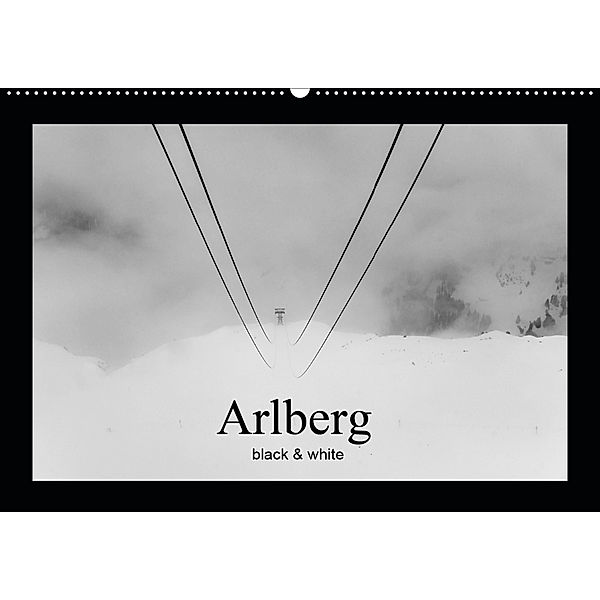 Arlberg black and white (Wandkalender 2020 DIN A2 quer), Ulrich Männel