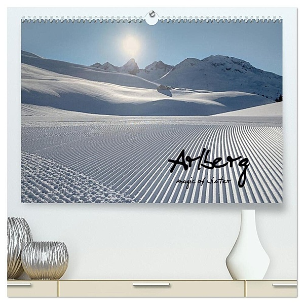 Arlberg - magic of winter (hochwertiger Premium Wandkalender 2024 DIN A2 quer), Kunstdruck in Hochglanz, Ulrich Männel