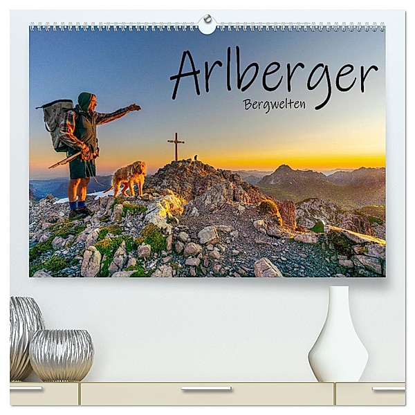 Arlberger Bergwelten (hochwertiger Premium Wandkalender 2025 DIN A2 quer), Kunstdruck in Hochglanz, Calvendo, Ulrich Männel