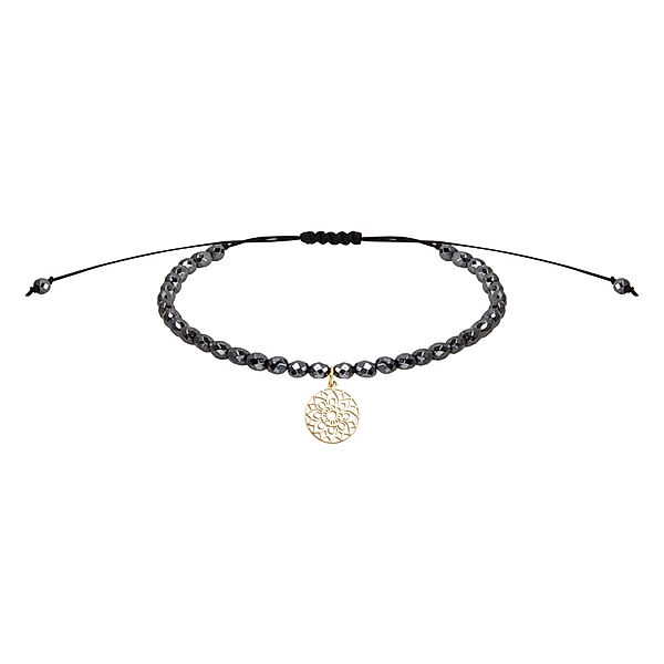 Armband - Beauty of nature - vergoldet - Hämatit - Mandala of luck