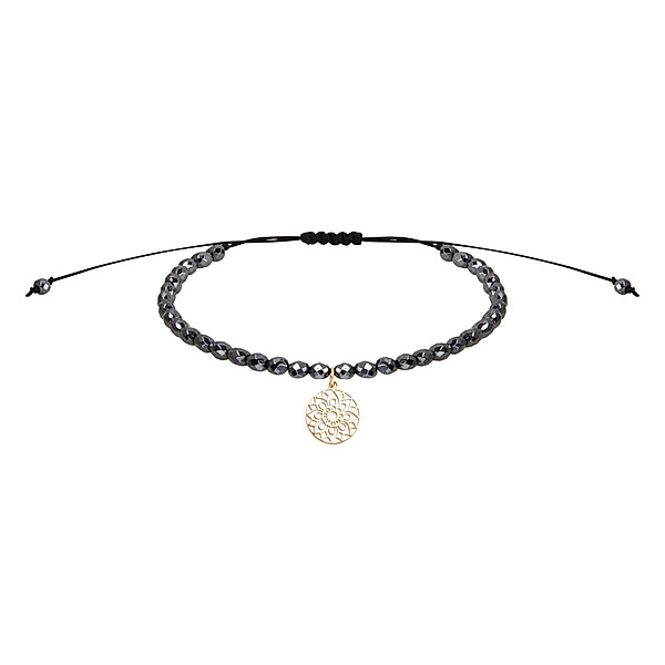 Armband - Beauty of nature - vergoldet - Hämatit - Mandala of luck
