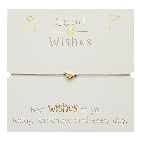 Armband - Good Wishes - vergoldet - Blüte