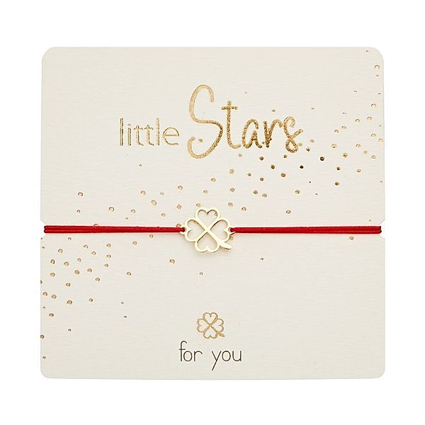 Armband - Little Stars - vergoldet - Kleeblatt