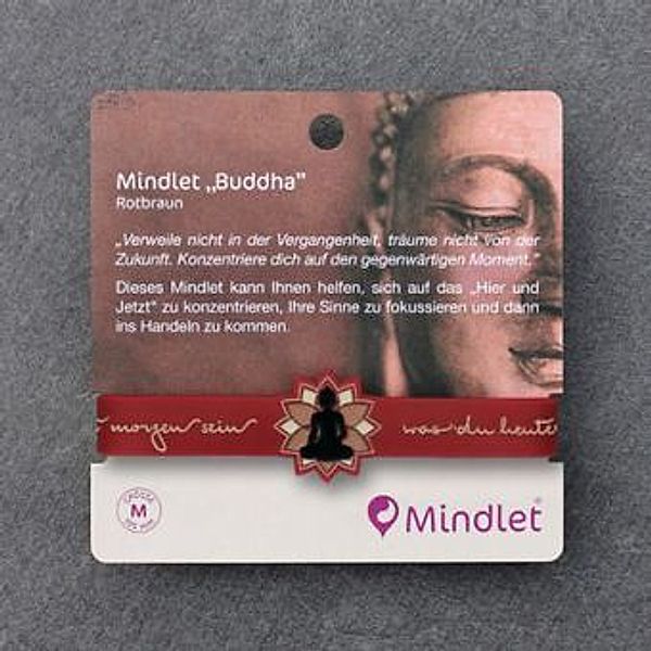 Armband Mindlet Buddha rotbraun