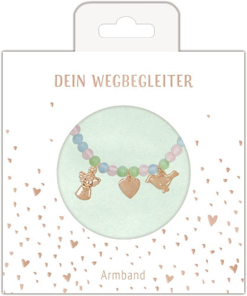 Armband mit Halbedelstein-Perlen und drei Anhängern | Weltbild.de