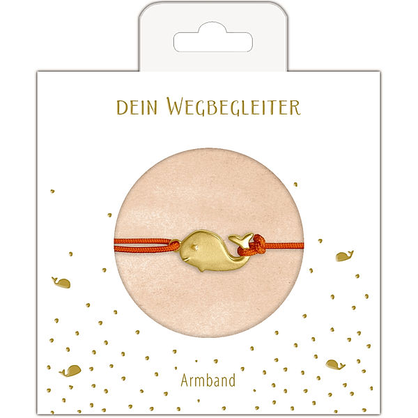 Armband mit Walanhänger (vergoldet)