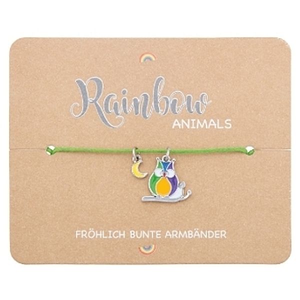 Armband - Rainbow Animals - Eule, Crystals