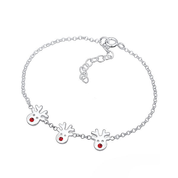 mit silber Kristall Armband rot in Swarovski® RENTIER 925er Silber