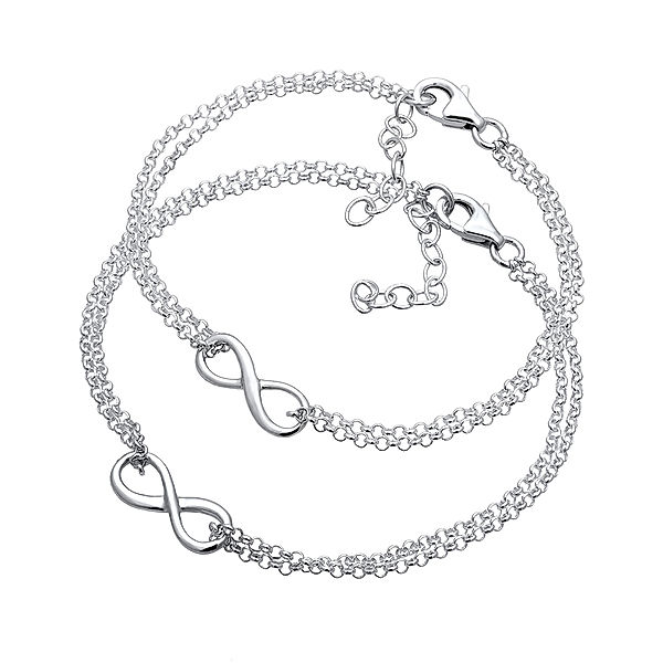 Elli Armband-Set INFINITY für Mutter und Kind 925er Silber