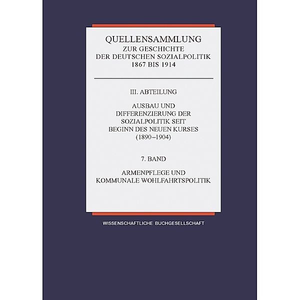 Armenwesen und kommunale Wohlfahrtspolitik