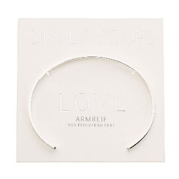 Armreif - Simply yours - 999 feinversilbert - Love, Crystals