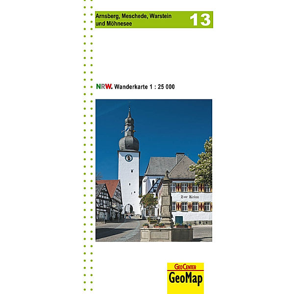 Arnsberg, Meschede, Warstein und Möhnsee Blatt 13, topographische Wanderkarte NRW, Geobasisdaten: Land NRW