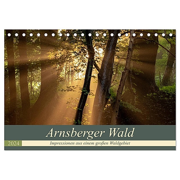 Arnsberger Wald (Tischkalender 2024 DIN A5 quer), CALVENDO Monatskalender, Dr. Franz Josef Hering