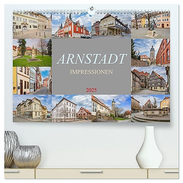 Arnstadt Impressionen (hochwertiger Premium Wandkalender 2025 DIN A2 quer), Kunstdruck in Hochglanz, Calvendo, Dirk Meutzner