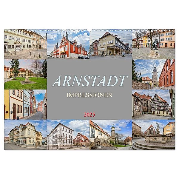 Arnstadt Impressionen (Wandkalender 2025 DIN A2 quer), CALVENDO Monatskalender, Calvendo, Dirk Meutzner