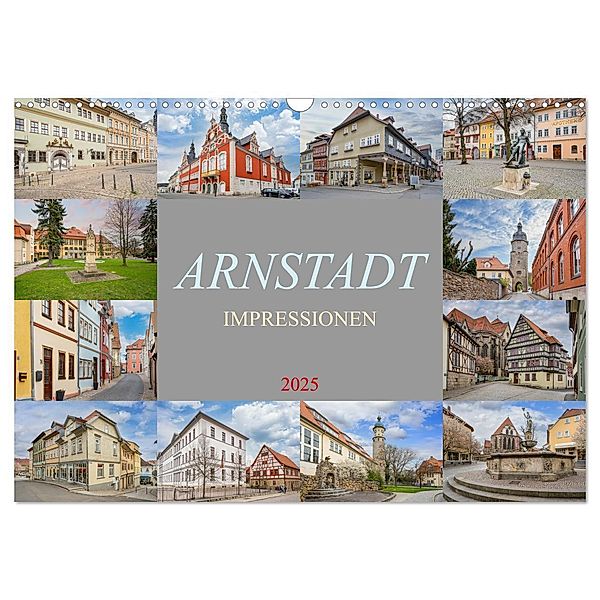 Arnstadt Impressionen (Wandkalender 2025 DIN A3 quer), CALVENDO Monatskalender, Calvendo, Dirk Meutzner