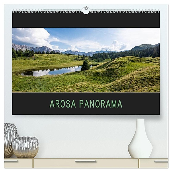Arosa Panorama (hochwertiger Premium Wandkalender 2024 DIN A2 quer), Kunstdruck in Hochglanz, Stefanie und Philipp Kellmann