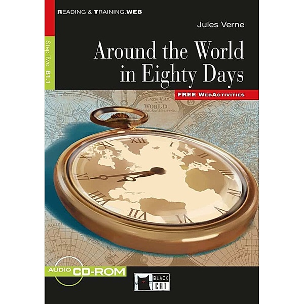 Around the World in 80 days, w. CD-ROM, Jules Verne