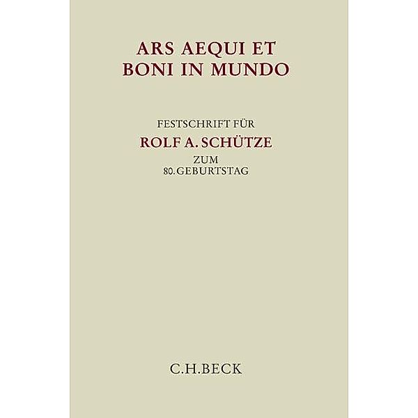 Ars aequi et boni in mundo