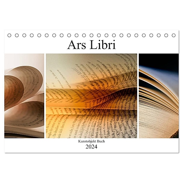 Ars Libri - Kunstwerk Buch (Tischkalender 2024 DIN A5 quer), CALVENDO Monatskalender, Marion Krätschmer