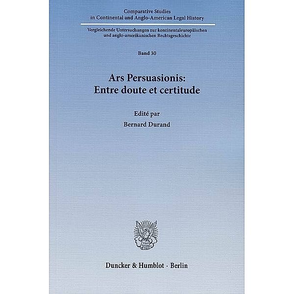 Ars Persuasionis: Entre doute et certitude.