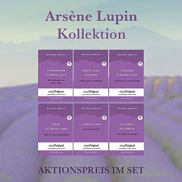 Arsène Lupin Kollektion (Bücher + 6 Audio-CDs) - Lesemethode von Ilya Frank, m. 6 Audio-CD, m. 6 Audio, m. 6 Audio, 6 Teile, Maurice Leblanc