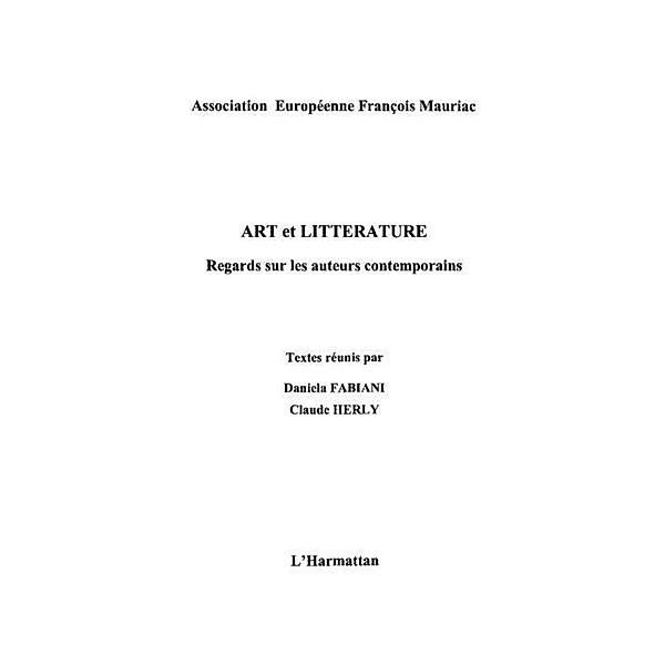 Art et litterature regards auteurs europ / Hors-collection, Anquetil-Callac Mylene
