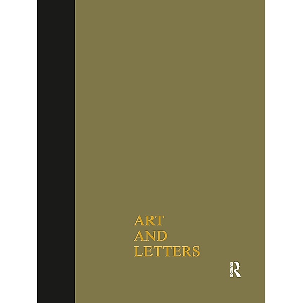 Art & Letters July-Winter 1918, F. Rutter
