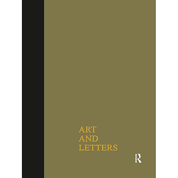 Art & Letters July-Winter 1918, F. Rutter