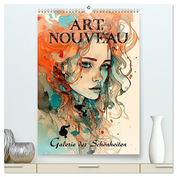 Art Nouveau - Galerie der Schönheiten (hochwertiger Premium Wandkalender 2024 DIN A2 hoch), Kunstdruck in Hochglanz, Erich Krätschmer