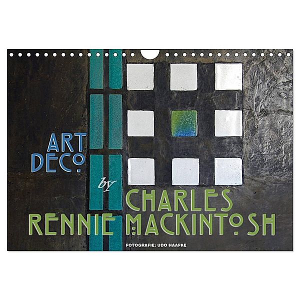 ArtDeco by Charles Rennie Mackintosh (Wandkalender 2024 DIN A4 quer), CALVENDO Monatskalender, Udo Haafke