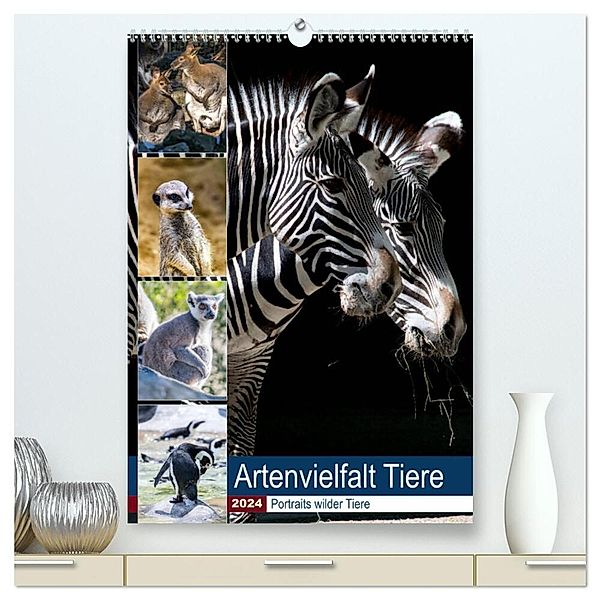 Artenvielfalt Tiere (hochwertiger Premium Wandkalender 2024 DIN A2 hoch), Kunstdruck in Hochglanz, Karin Sigwarth