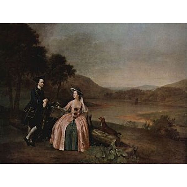 Arthur Devis - Porträt des Sir George und Lady Strickland im Park von Boynton Hall - 2.000 Teile (Puzzle)