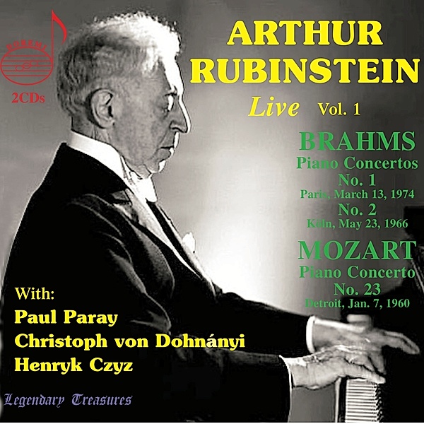 Arthur Rubinstein: Live,Vol.1, Artur Rubinstein, Paul Paray, Christoph von Dohnányi