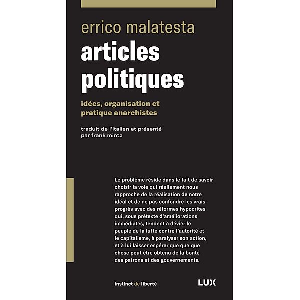 Articles politiques, Malatesta Errico Malatesta