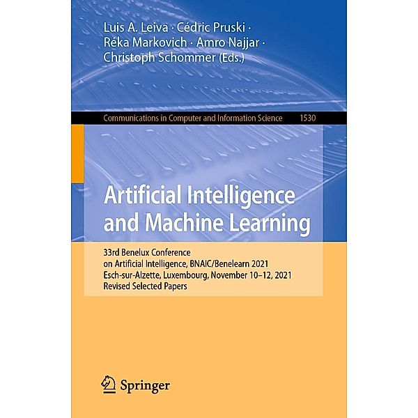 Artificial Intelligence and Machine Learning / Communications in Computer and Information Science Bd.1530