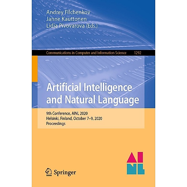Artificial Intelligence and Natural Language / Communications in Computer and Information Science Bd.1292