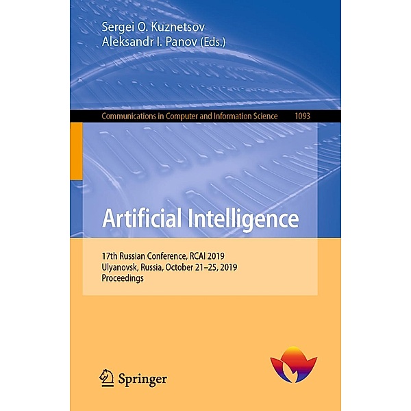Artificial Intelligence / Communications in Computer and Information Science Bd.1093