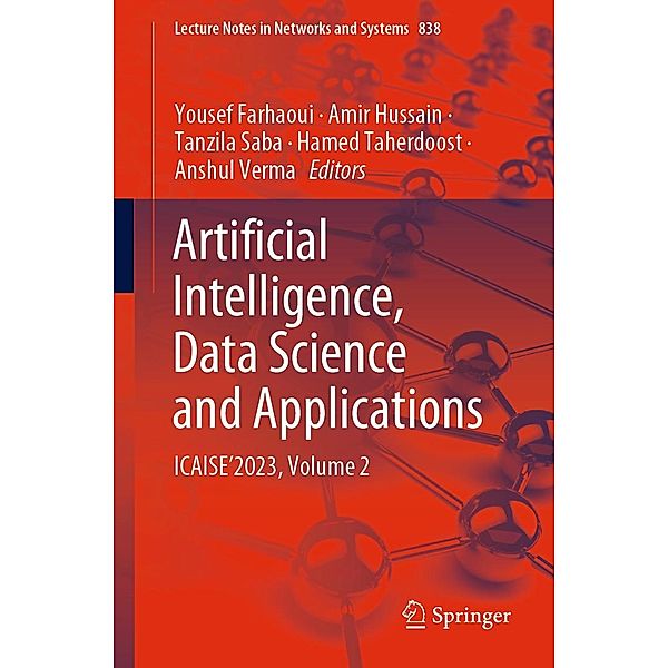 Artificial Intelligence, Data Science and Applications / Lecture Notes in Networks and Systems Bd.838