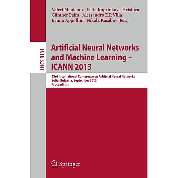 Artificial Neural Networks and Machine Learning -- ICANN 2013